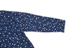 ISSEY MIYAKE JAPAN. zucca Blue Metallic Glitter Dot Printed Shirt/Top