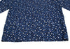 ISSEY MIYAKE JAPAN. zucca Blue Metallic Glitter Dot Printed Shirt/Top