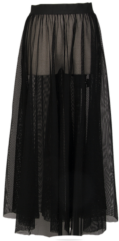 Azzedine Alaia Paris. Black Crew Neck Mini Dress