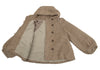 TSUMORI CHISATO JAPAN. Brown Alpaca Blend Hooded Knit Jacket