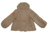 TSUMORI CHISATO JAPAN. Brown Alpaca Blend Hooded Knit Jacket