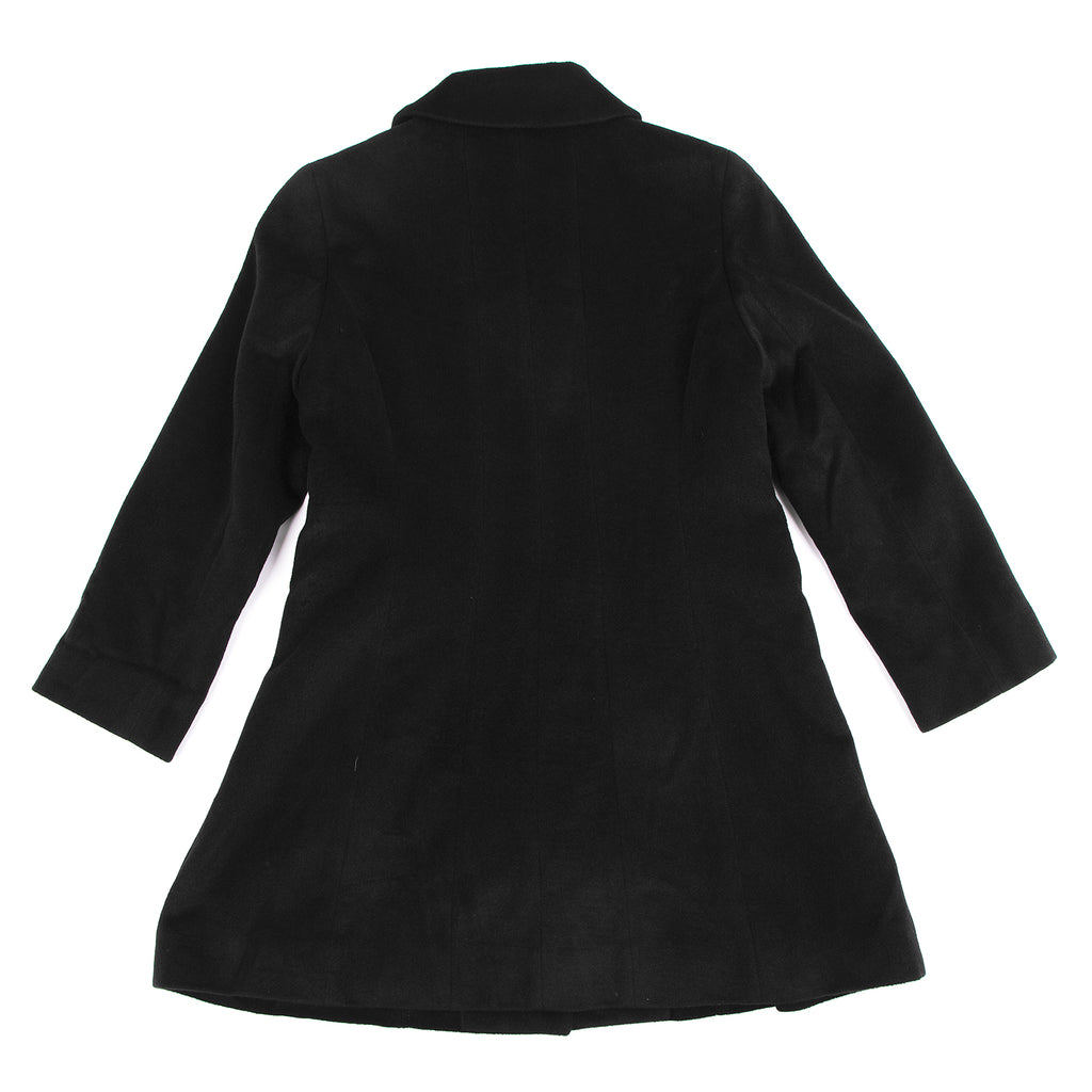 KRIZIA PARIS. EVEX by KRIZIA . Black Angora Blend Military Pocket Coat