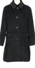 KRIZIA PARIS. EVEX by KRIZIA . Black Angora Blend Military Pocket Coat