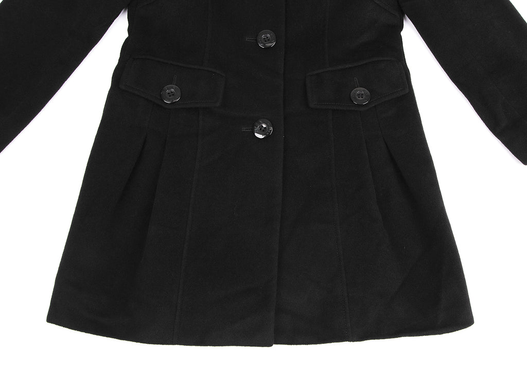 KRIZIA PARIS. EVEX by KRIZIA . Black Angora Blend Military Pocket Coat