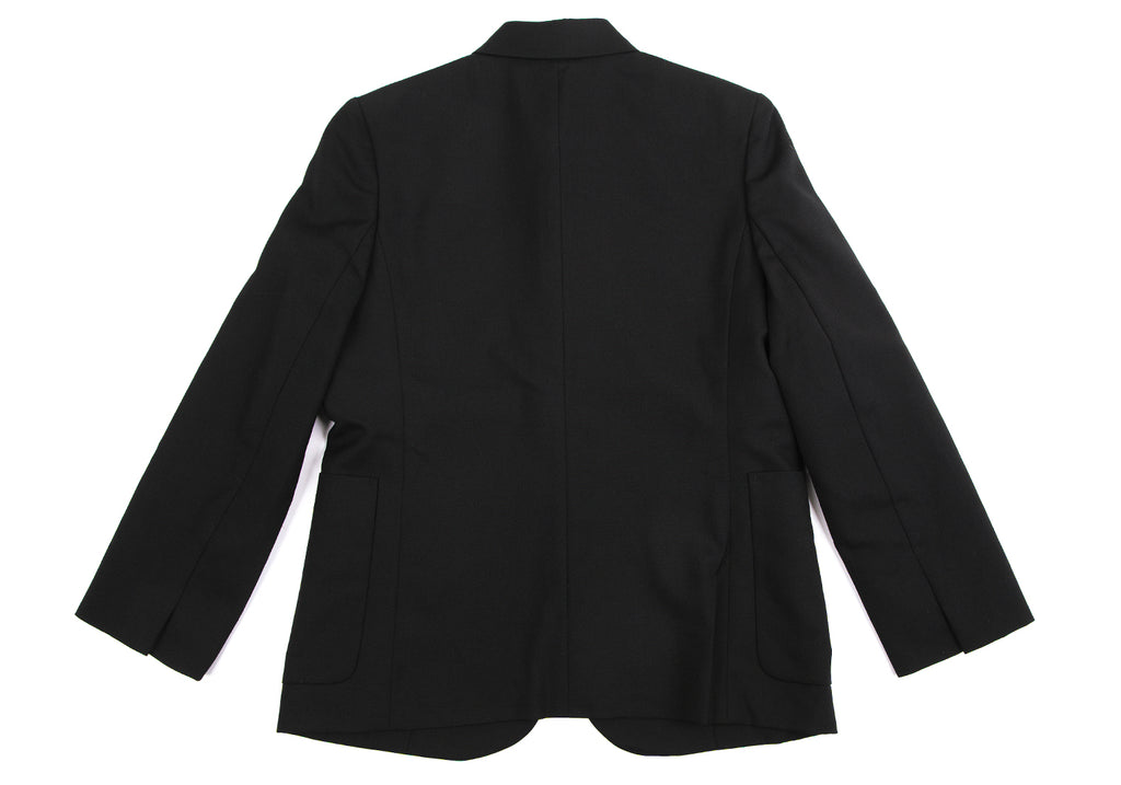 ISSEY MIYAKE JAPAN. sunaokuwahara I.S. Black Switching Wool Toro Jacket