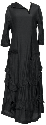 COMME des GARCONS Japan. Robe de Chambre. Black Stole Semi-Sheer Blouse