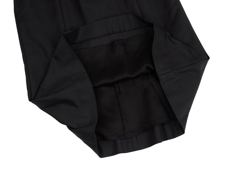 ISSEY MIYAKE JAPAN. EPOCA Black Switching Drape Neck Dress