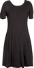 MaxMara  Italy. SPORTMAX. Black Puff Sleeves Wool Dress