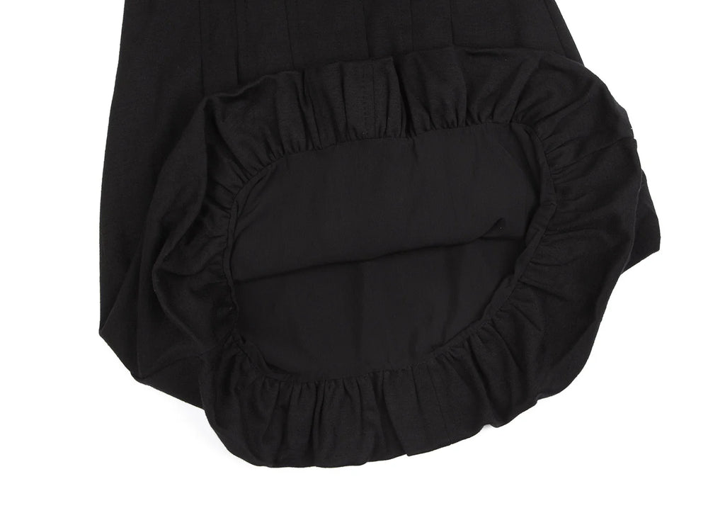 MaxMara  Italy. SPORTMAX. Black Puff Sleeves Wool Dress