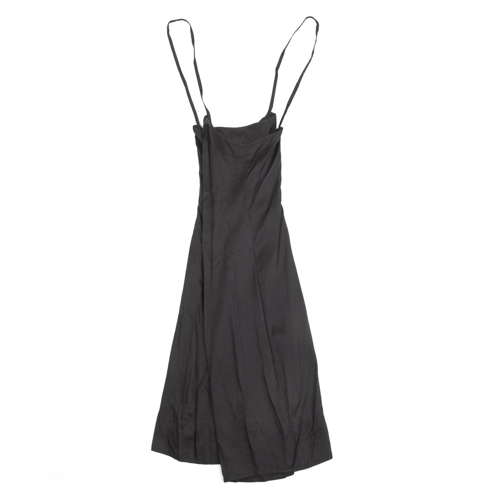 PRADA ITALY. Black Cotton Sleeveless Mesh Dress