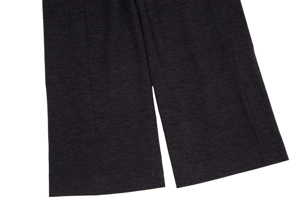 SONIA RYKIEL PARIS. Charcoal Color Wool Sailor Wide Pants