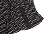 SENSOUNICO JAPAN. Black Dot Printed Belted Sleeveless Dress