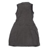 SENSOUNICO JAPAN. Black Dot Printed Belted Sleeveless Dress
