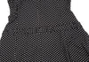 SENSOUNICO JAPAN. Black Dot Printed Belted Sleeveless Dress