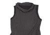 SENSOUNICO JAPAN. Black Dot Printed Belted Sleeveless Dress