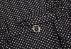 SENSOUNICO JAPAN. Black Dot Printed Belted Sleeveless Dress
