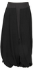COMME des GARCONS JAPAN. TRICOT. Black Switching Slit Drape Skirt