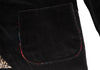 ISSEY MIYAKE JAPAN sunaokuwahara line.  Leopard Lining Black Velor Jacket