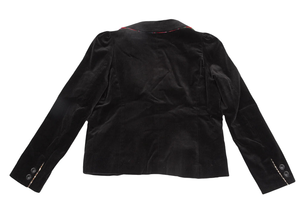 ISSEY MIYAKE JAPAN sunaokuwahara line.  Leopard Lining Black Velor Jacket