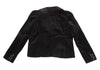 ISSEY MIYAKE JAPAN sunaokuwahara line.  Leopard Lining Black Velor Jacket