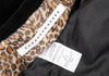 ISSEY MIYAKE JAPAN sunaokuwahara line.  Leopard Lining Black Velor Jacket