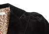 ISSEY MIYAKE JAPAN sunaokuwahara line.  Leopard Lining Black Velor Jacket