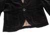 ISSEY MIYAKE JAPAN sunaokuwahara line.  Leopard Lining Black Velor Jacket