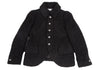 ISSEY MIYAKE JAPAN. Sunaokuwahara Metal Button Black Wool Knit Jacket