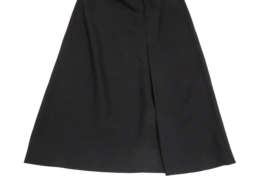 ISSEY MIYAKE JAPAN. High Waist Wool Black Skirt