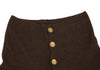 ISSEY MIYAKE JAPAN. sunaokuwahara High Neck Brown Wool Knit Cardigan