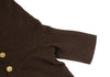 ISSEY MIYAKE JAPAN. sunaokuwahara High Neck Brown Wool Knit Cardigan