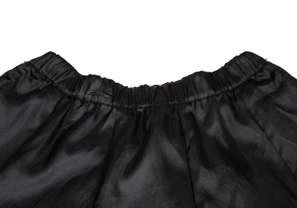 COMME des GARCONS COMME des GARCONS JAPAN. Black Poly Panel Switching Skirt