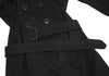 ISSEY MIYAKE JAPAN. zucca Dyed Black Cotton Trench Coat