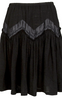 ISSEY MIYAKE JAPAN. sunaokuwahara. Black Lace Switching Skirt