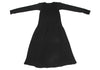 YOHJI YAMAMOTO JAPAN. Y's Cotton Low Gauge Black Knit Dress