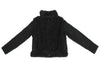 ISSEY MIYAKE JAPAN. HaaT Line. Black Alpaca Blended Fur Switching Blouson / Jacket