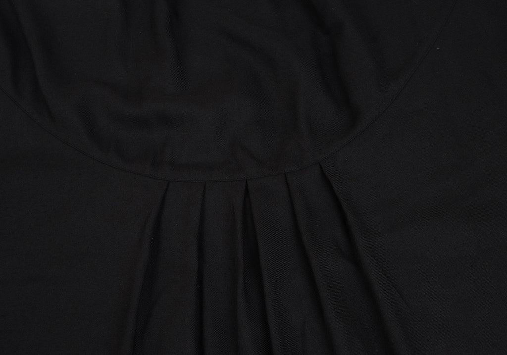 ISSEY MIYAKE JAPAN. sunaokuwahara Black Poly Rayon Pull Over Shirt Dress