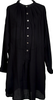 ISSEY MIYAKE JAPAN. sunaokuwahara Black Poly Rayon Pull Over Shirt Dress