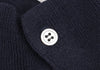 ISSEY MIYAKE JAPAN. sunaokuwahara. Navy Cotton Rib Neck Knit Cardigan Top