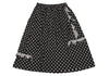 COMME des GARCONS JAPAN. robe de chambre. Black, White Frills Dot Skirt