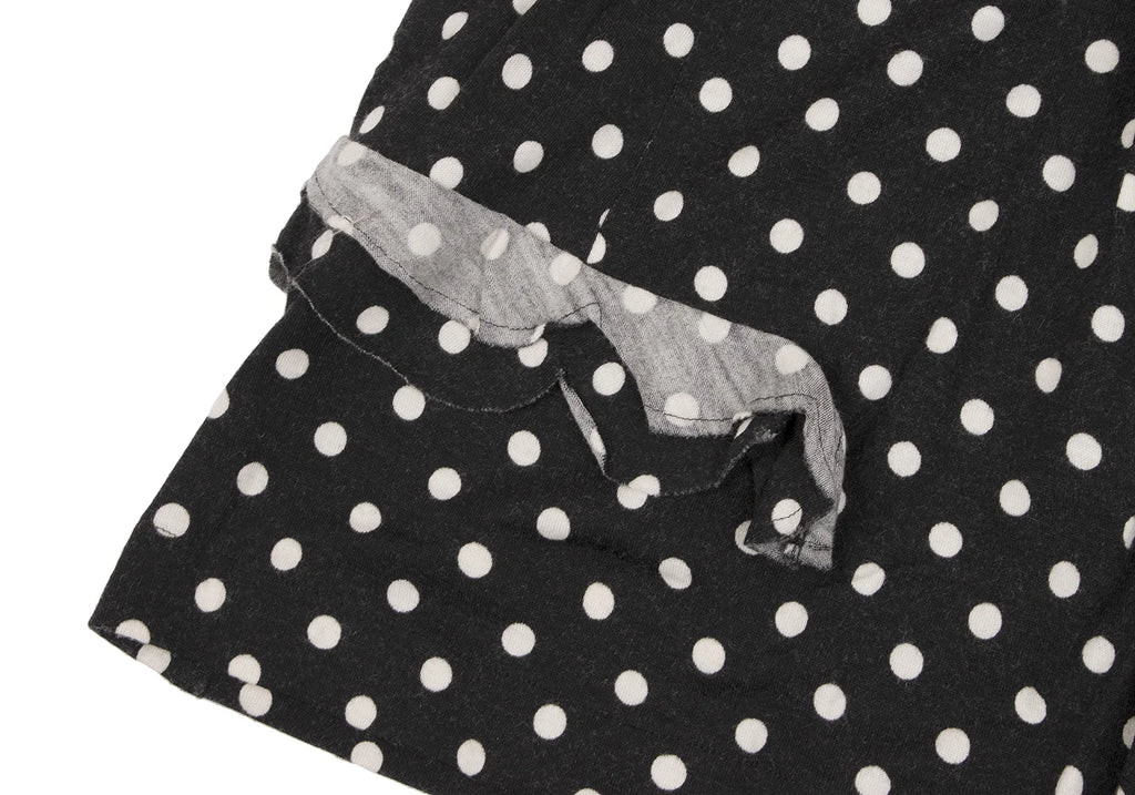 COMME des GARCONS JAPAN. robe de chambre. Black, White Frills Dot Skirt