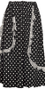 COMME des GARCONS JAPAN. robe de chambre. Black, White Frills Dot Skirt