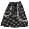COMME des GARCONS JAPAN. robe de chambre. Black, White Frills Dot Skirt