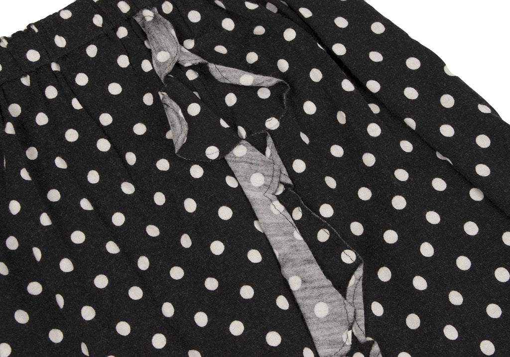 COMME des GARCONS JAPAN. robe de chambre. Black, White Frills Dot Skirt