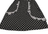 COMME des GARCONS JAPAN. robe de chambre. Black, White Frills Dot Skirt