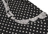 COMME des GARCONS JAPAN. robe de chambre. Black, White Frills Dot Skirt