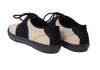 COMME des GARCONS JAPAN. robe de chambre. Beige/Black Saddle Shoe Style Canvas Sneakers US SZ 8