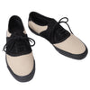 COMME des GARCONS JAPAN. robe de chambre. Beige/Black Saddle Shoe Style Canvas Sneakers US SZ 8