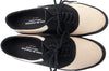 COMME des GARCONS JAPAN. robe de chambre. Beige/Black Saddle Shoe Style Canvas Sneakers US SZ 8