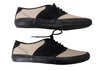 COMME des GARCONS JAPAN. robe de chambre. Beige/Black Saddle Shoe Style Canvas Sneakers US SZ 8